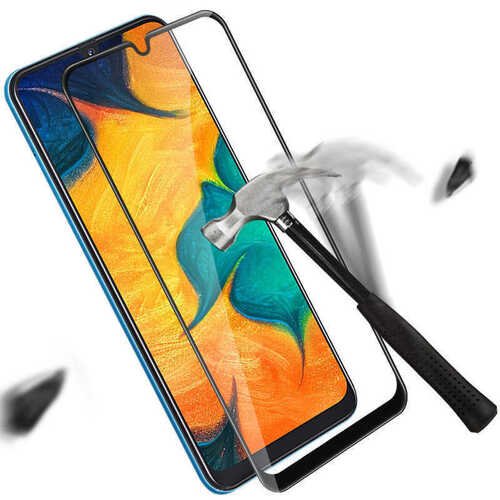 Realme C15 Kenarları Kırılmaya Dayanıklı Cam Ekran Koruyucu