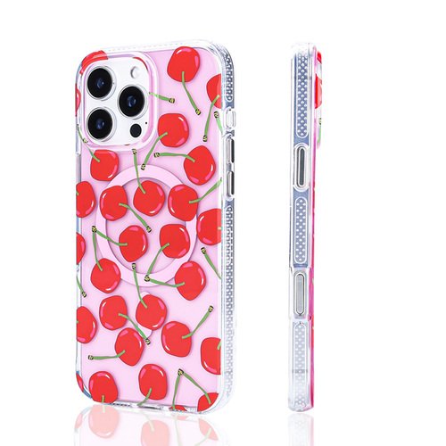 iPhone 16 Pro Max Kılıf Magsafe Şarj Özellikli Desenli Lüx Kapak