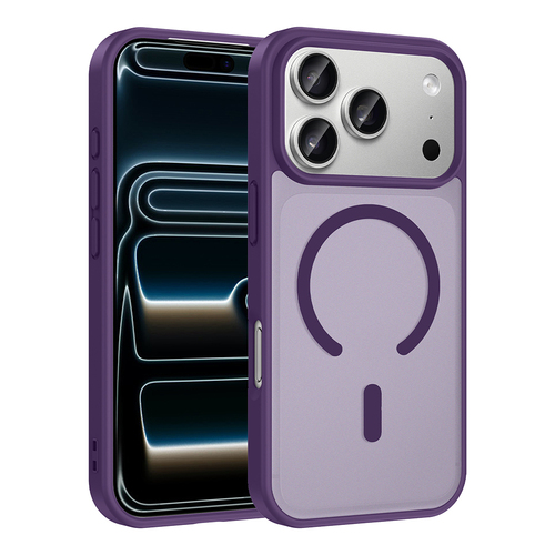 iPhone 17 Pro Max Kılıf Magsafe Şarj Özellikli Mat Tasarım Lüx Babet Kapak