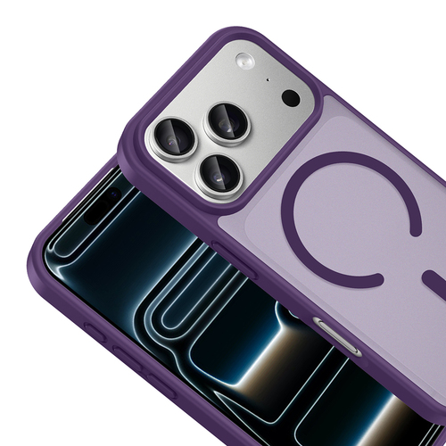 iPhone 17 Pro Max Kılıf Magsafe Şarj Özellikli Mat Tasarım Lüx Babet Kapak