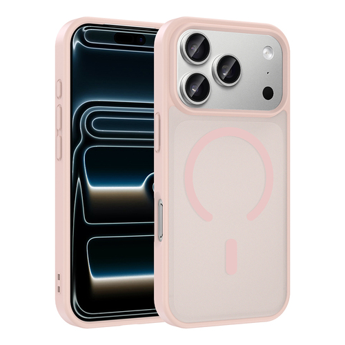 iPhone 17 Pro Max Kılıf Magsafe Şarj Özellikli Mat Tasarım Lüx Babet Kapak