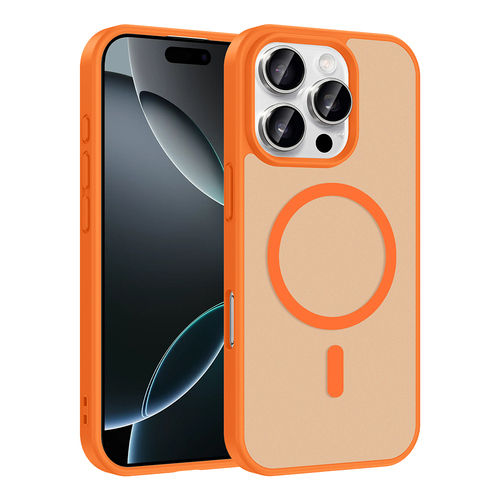 iPhone 16 Pro Max Kılıf Magsafe Şarj Özellikli Mat Tasarım Lüx Babet Kapak