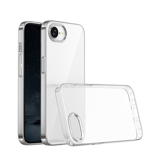 iPhone 17E Kılıf İnce ve Esnek Şeffaf Süper Silikon