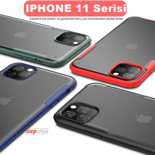 iPhone 11 Pro Max Kamera Korumalı Airbagli Transparan Kılıf