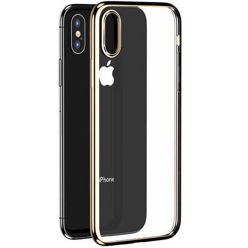 Apple iPhone XS Max 6.5 Köşeleri Parlak Renkli Benks Magic Glitz Transparent Kapak