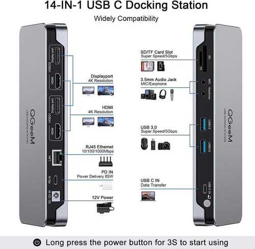 QG-D6908 Qgeem Type-C Usb Hub