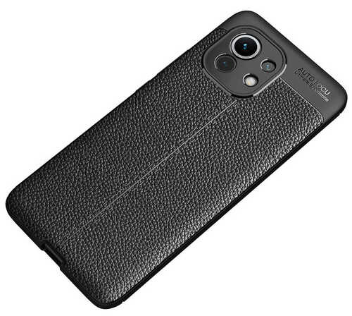 Xiaomi Mi 11 Kılıf Deri Desenli Kamera Korumalı Silikon