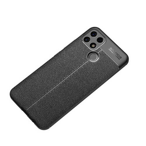 Oppo A15S Kılıf Deri Desenli Kamera Korumalı Silikon