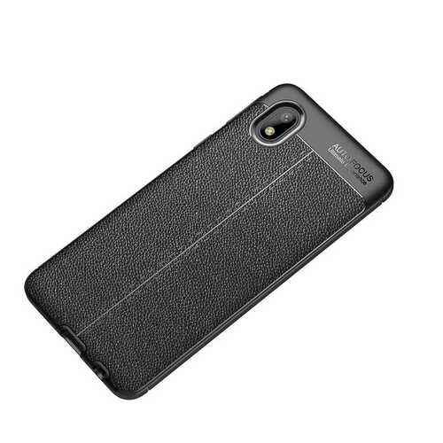 Galaxy A01 Core Kılıf Deri Desenli Kamera Korumalı Silikon