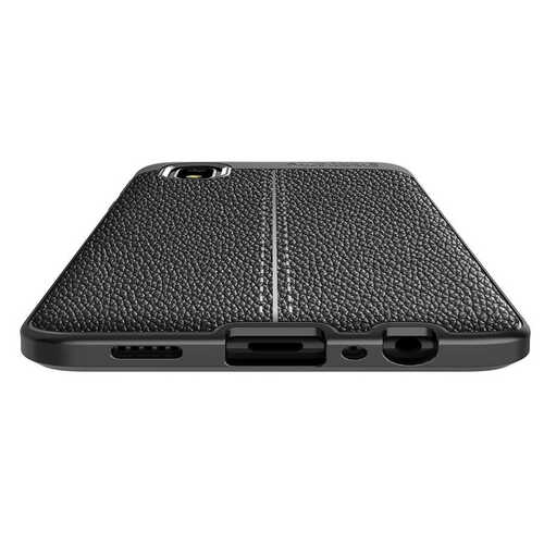 Galaxy A01 Core Kılıf Deri Desenli Kamera Korumalı Silikon