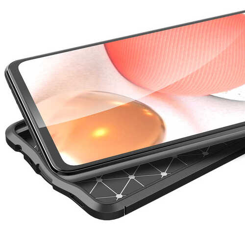 Galaxy A72 Kılıf Deri Desenli Kamera Korumalı Silikon