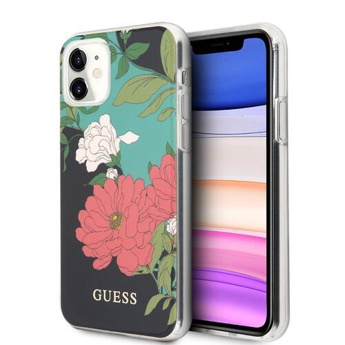 Apple iPhone 11 Kılıf GUESS Çiçek Desenli Tasarım Kapak