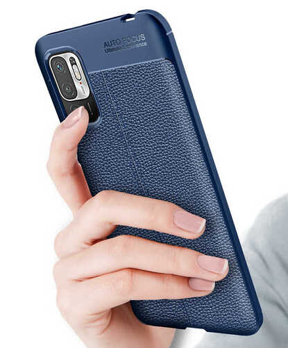 Xiaomi Redmi Note 10 5G Kılıf Deri Desenli Kamera Korumalı Silikon