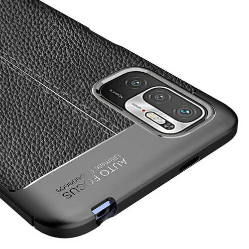 Xiaomi Redmi Note 10 5G Kılıf Deri Desenli Kamera Korumalı Silikon