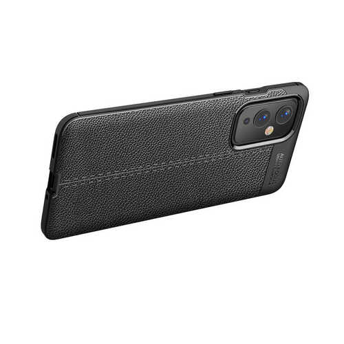 One Plus 9 Kılıf Deri Desenli Kamera Korumalı Silikon