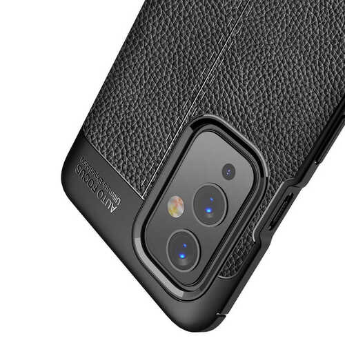One Plus 9 Kılıf Deri Desenli Kamera Korumalı Silikon