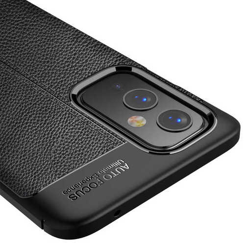 One Plus 9 Kılıf Deri Desenli Kamera Korumalı Silikon