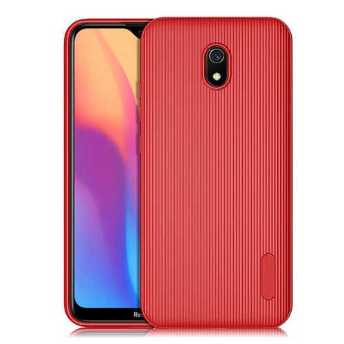 Redmi 8A Kamera Korumalı Çizgili Tasarım Max. Kenar Koruma Kılıf