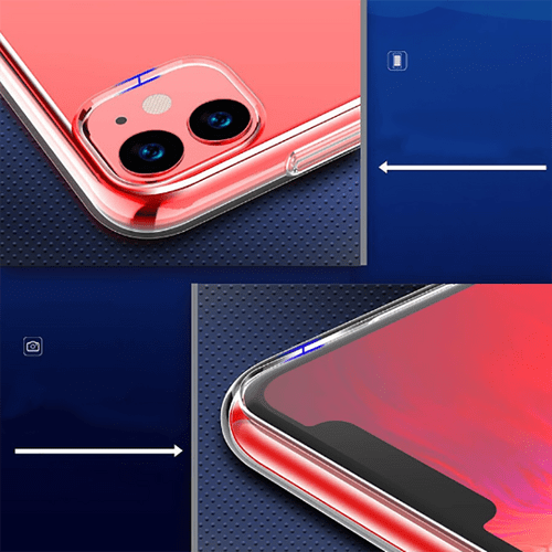 iPhone 11 Şeffaf Kamera Korumalı Silikon Kılıf