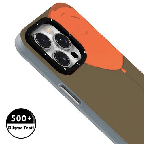 Apple iPhone 15 Pro Max Kılıf Magsafe Şarj Özellikli Youngkit Orange Serisi Flying Balloon Kapak