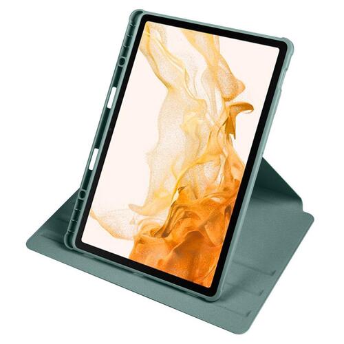 Galaxy Tab S8 Plus SM-X800 Kılıf Termik Kalem Bölmeli Dönebilen Standlı Kılıf