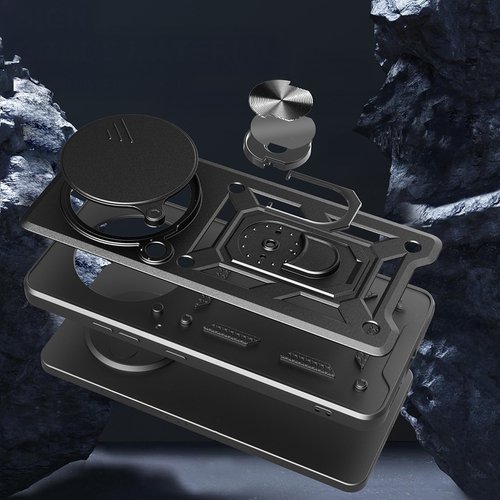 Honor Magic 7 Lite Kılıf Magnetik Standlı Kamera Korumalı Sürgülü Vega Kapak