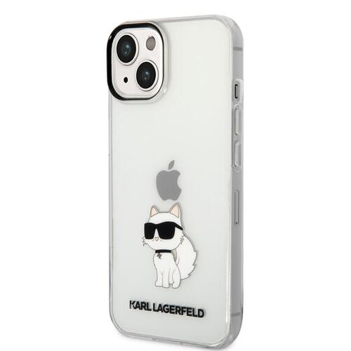 Apple iPhone 14 Kılıf Karl Lagerfeld Transparan Choupette Dizayn Kapak