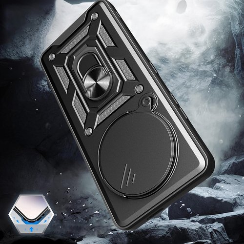 Honor X9C Kılıf Magnetik Standlı Kamera Korumalı Sürgülü Vega Kapak