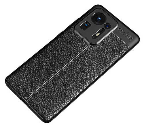 Xiaomi Mi Mix 4 Kılıf Deri Desenli Kamera Korumalı Silikon