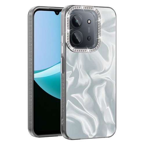 Redmi 15C Kılıf Parlak Kamera Çevresi Taş Tasarımlı Airbagli Esila Kapak