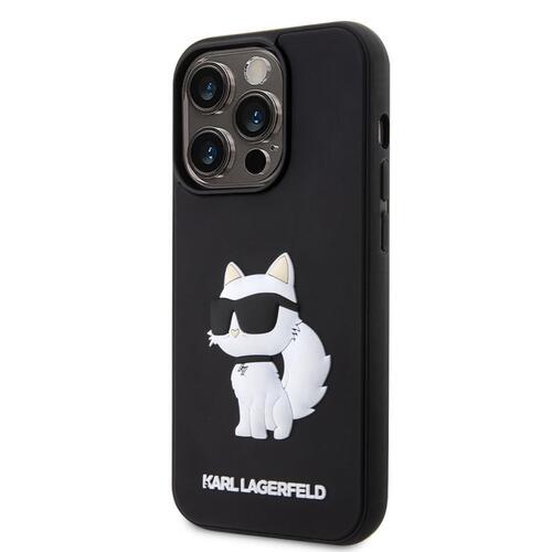 Apple iPhone 14 Pro Max Kılıf Karl Lagerfeld 3D Rubber Choupette Dizayn Kapak