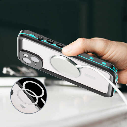 iPhone 14 Plus Kılıf 1-1 Su Geçirmez Lüx Koruma