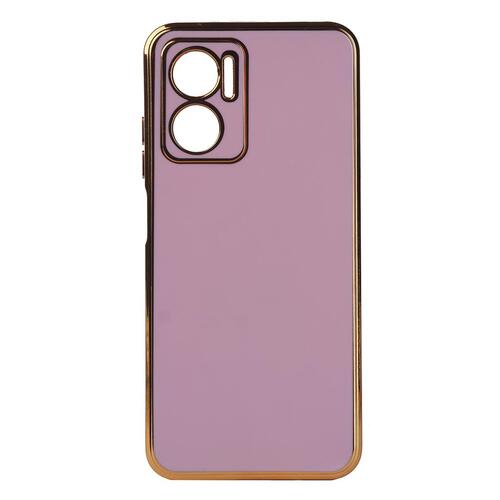 Xiaomi Redmi Note 11E Kılıf Kamera Korumalı Altın Kenar Tasarım Silikon