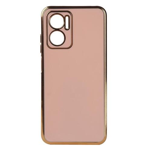 Xiaomi Redmi Note 11E Kılıf Kamera Korumalı Altın Kenar Tasarım Silikon