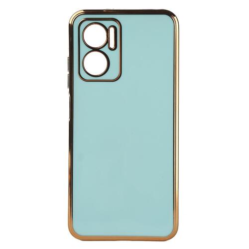 Xiaomi Redmi Note 11E Kılıf Kamera Korumalı Altın Kenar Tasarım Silikon