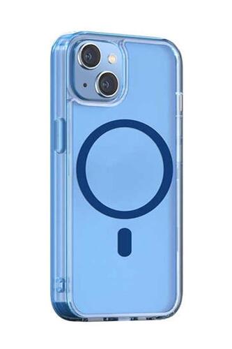 Apple iPhone 14 Wiwu Magsafe Şarj Özellikli Lens Korumalı Şeffaf Silikon Kapak