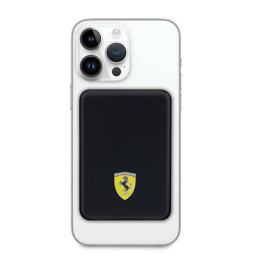 Ferrari Orjinal Lisanslı Powerbank 5000 Mah Led Işıklı Göstergeli Magsafe Magnetik Siyah