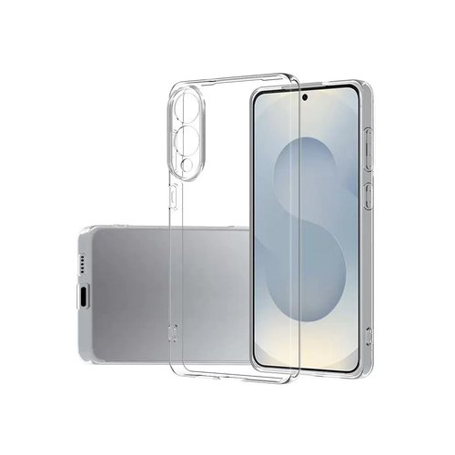 Galaxy S25 Edge Kılıf İnce ve Esnek Şeffaf Süper Silikon