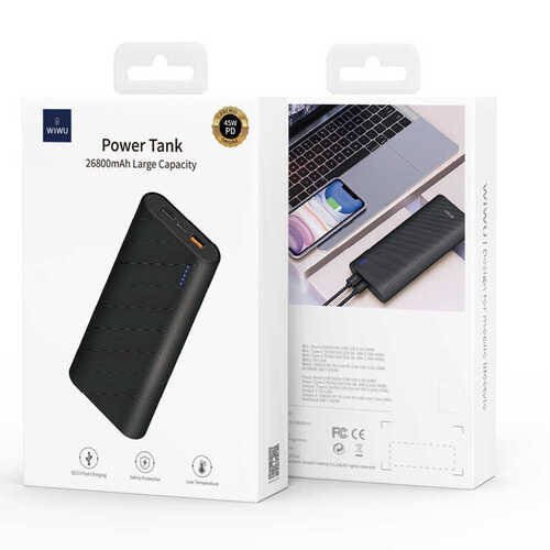 Wiwu JC-07 26800 mAh PD Powerbank 45W Taşınabilir Hızlı Şarj Cihazı Powertank