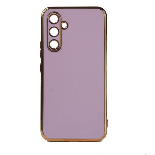Galaxy A34 Kılıf Kamera Korumalı Altın Kenar Tasarım Silikon