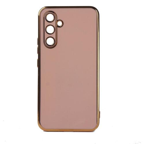 Galaxy A34 Kılıf Kamera Korumalı Altın Kenar Tasarım Silikon