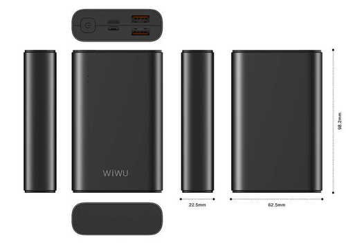 Wiwu JC-05 10000 mAh PD Powerbank Qualcomm 3.0 Taşınabilir Hızlı Şarj Cihazı