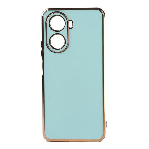 Huawei Nova 10 SE Kılıf Kamera Korumalı Altın Kenar Tasarım Silikon