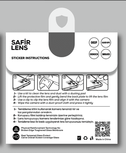 Apple iPhone 13 CL-11 Safir Kamera Lens Koruyucu