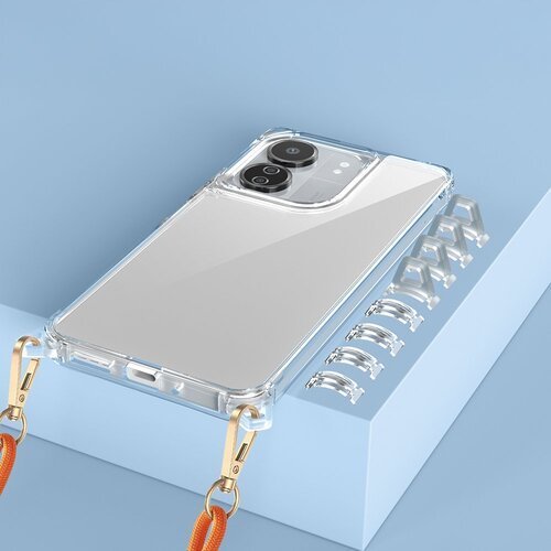 Redmi 13C Kılıf Airbagli Takılabilir Askı Aparatlı Snap Silikon Kapak