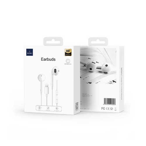 Wiwu Earbuds 302 Tak Çalıştır Lightning iPhone Kulaklık Plug and Play