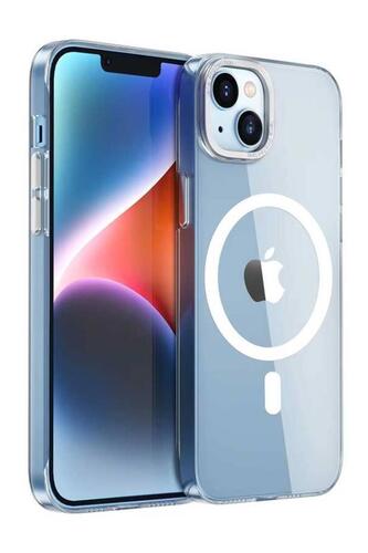 Apple iPhone 14 Kılıf Wiwu Magnetic Crystal Sert PC Kapak