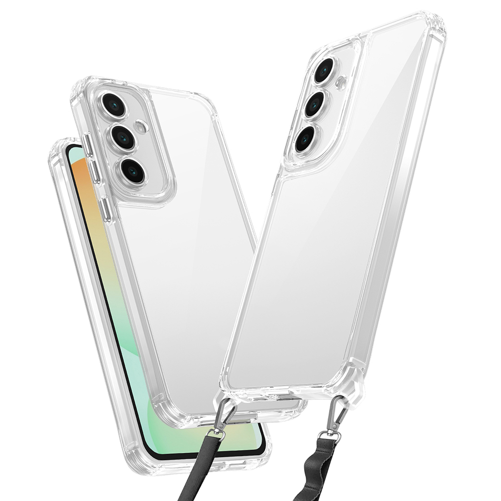 Galaxy A55 Kılıf Airbagli Takılabilir Askı Aparatlı Snap Silikon Kapak