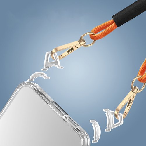 Galaxy A55 Kılıf Airbagli Takılabilir Askı Aparatlı Snap Silikon Kapak