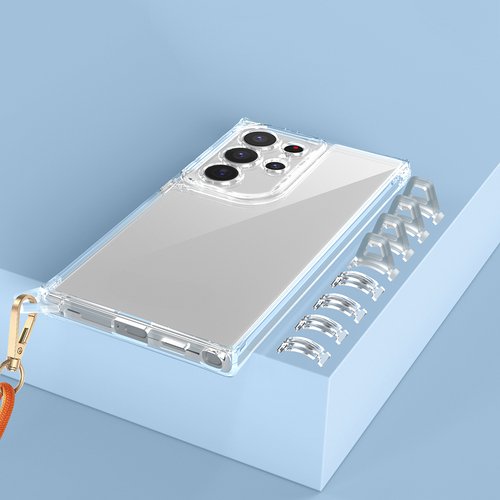 Galaxy S24 Ultra Kılıf Airbagli Takılabilir Askı Aparatlı Snap Silikon Kapak